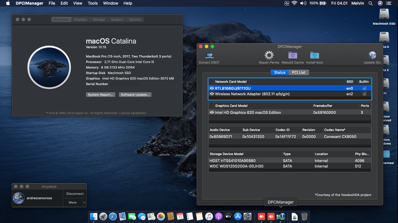 Succes Hackintosh macOS Catalina 10.15 Build 19A583 at Asus A456UR-GA090D